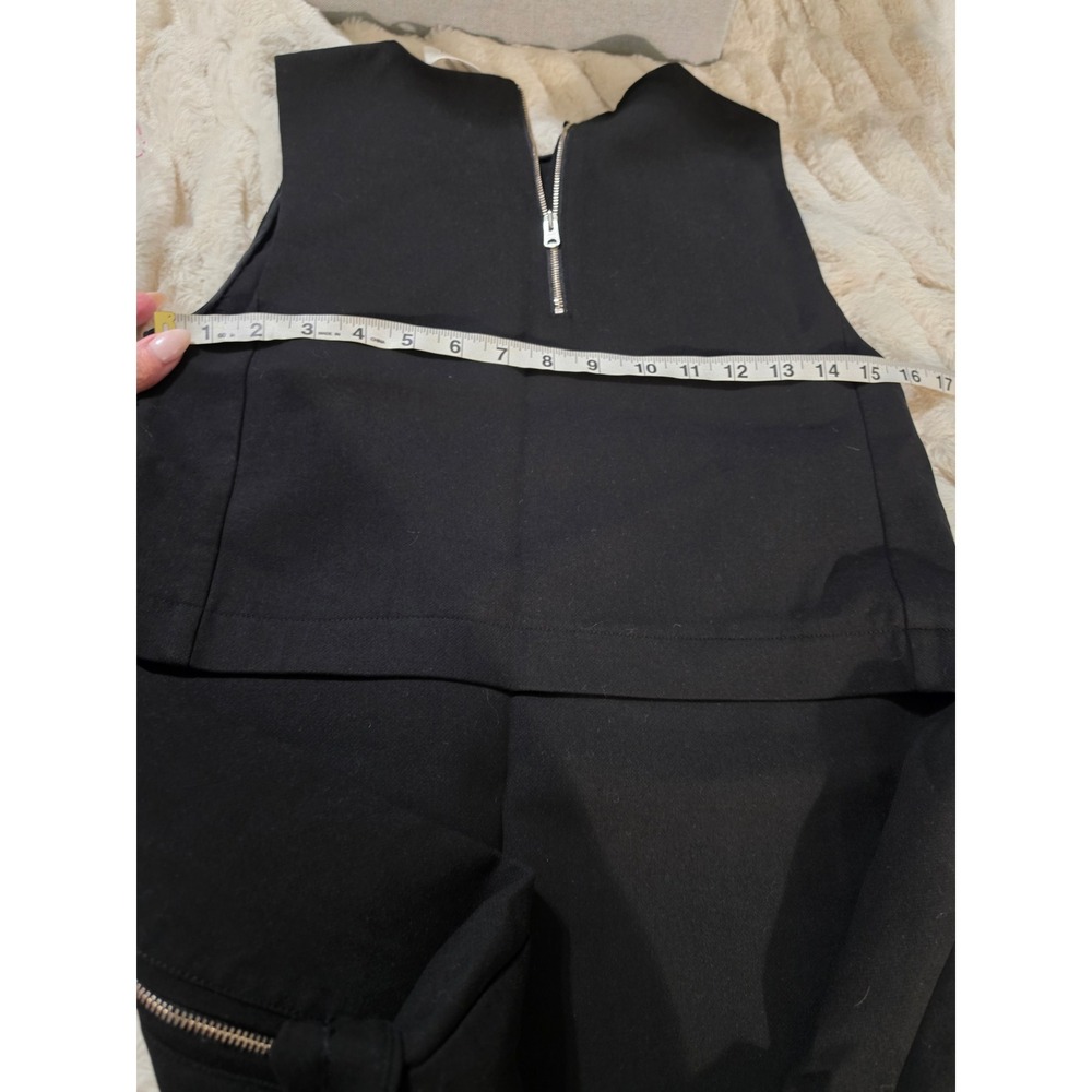 Wilfred Aritzia Black Sleeveless Zip Pocket Shift Mini Dress Size S PLV4-8482-34 - Picture 7 of 9